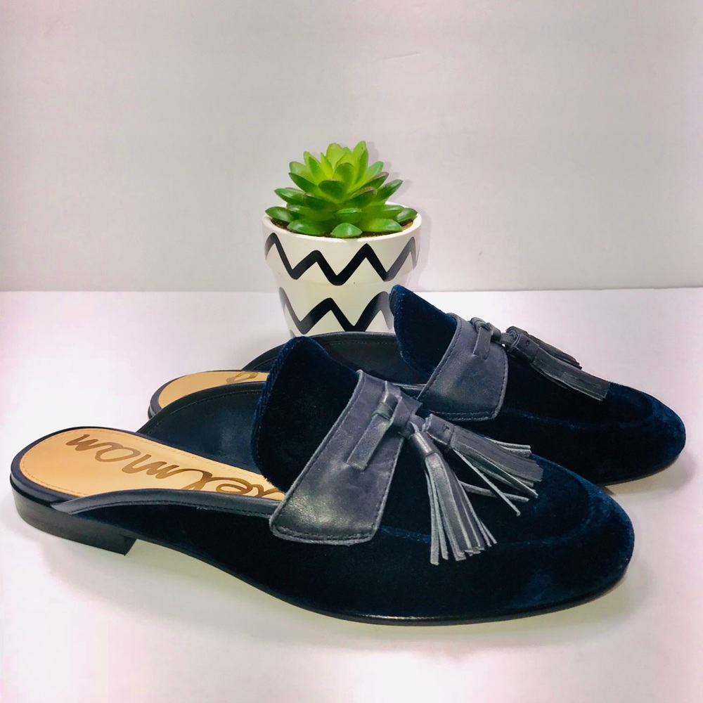 Sam Edelman Paris Tassel Navy Loafer Shoes
